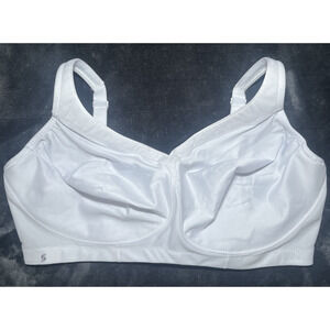 Glamorise Sport 46G Sports Bra White MagicLift Seamless Wireless 1006 Comfort